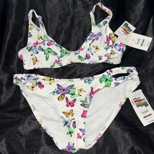 Butterfly Print Bikini Set